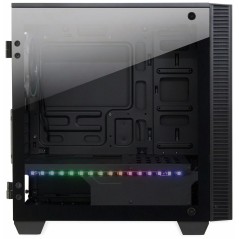 Inter-Tech X-608 Infinity Micro Tower Micro-ATX - Sleek Black, No Power Supply - Compact & Stylish Design for Ultimate Performan